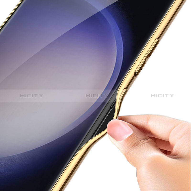 Samsung Galaxy S23 Ultra 5G用ケース 高級感 手触り良いレザー柄 AC2 サムスン 