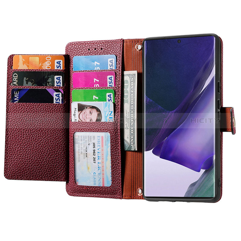 Samsung Galaxy S23 Ultra 5G用手帳型 レザーケース スタンド カバー S15D サムスン 