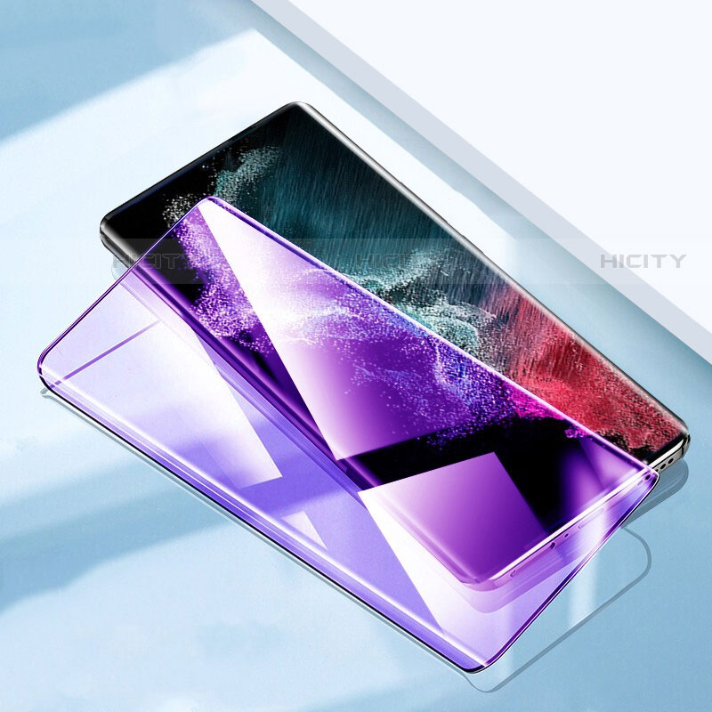 Samsung Galaxy S23 Ultra 5G用強化ガラス フル液晶保護フィルム アンチグレア ブルーライト F03 サムスン ブラック