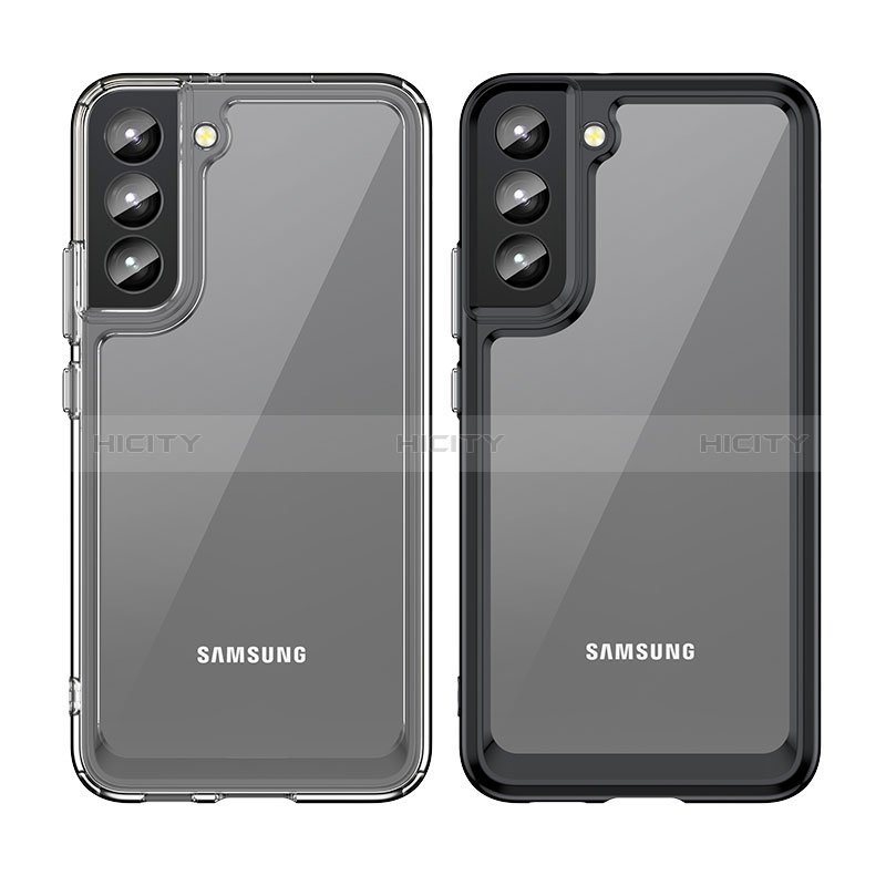 Samsung Galaxy S24 5G用ハイブリットバンパーケース クリア透明 プラスチック カバー M03 サムスン 