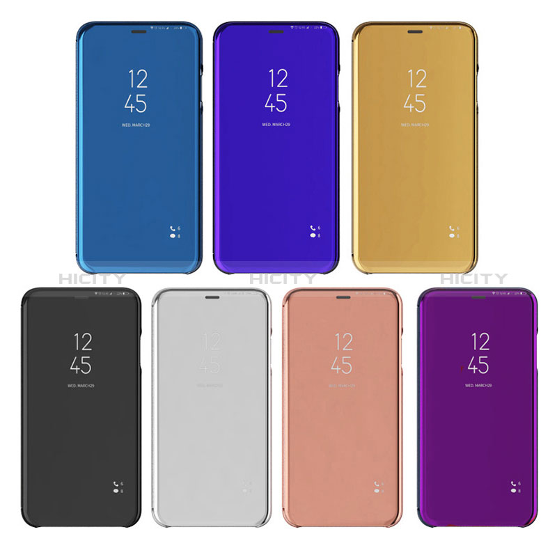 Samsung Galaxy S24 5G用手帳型 レザーケース スタンド 鏡面 カバー L01 サムスン 