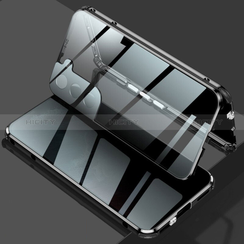 Samsung Galaxy S24 5G用ケース 高級感 手触り良い アルミメタル 製の金属製 360度 フルカバーバンパー 鏡面 カバー M02 サムスン 