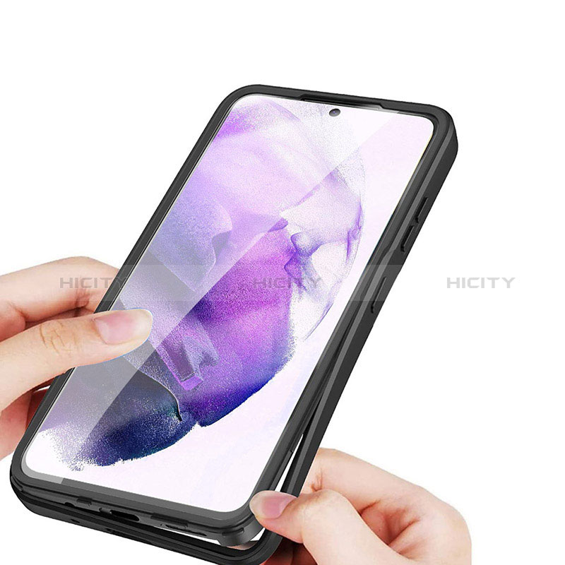 Samsung Galaxy S24 5G用360度 フルカバー ハイブリットバンパーケース クリア透明 プラスチック カバー サムスン 