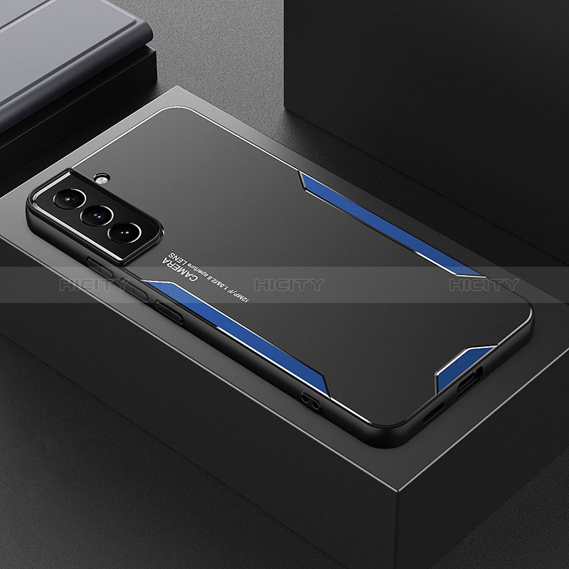 Samsung Galaxy S24 Plus 5G用ケース 高級感 手触り良い アルミメタル 製の金属製 兼シリコン カバー M01 サムスン 