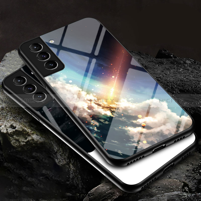 Samsung Galaxy S24 Plus 5G用ハイブリットバンパーケース プラスチック 星空 鏡面 カバー サムスン 