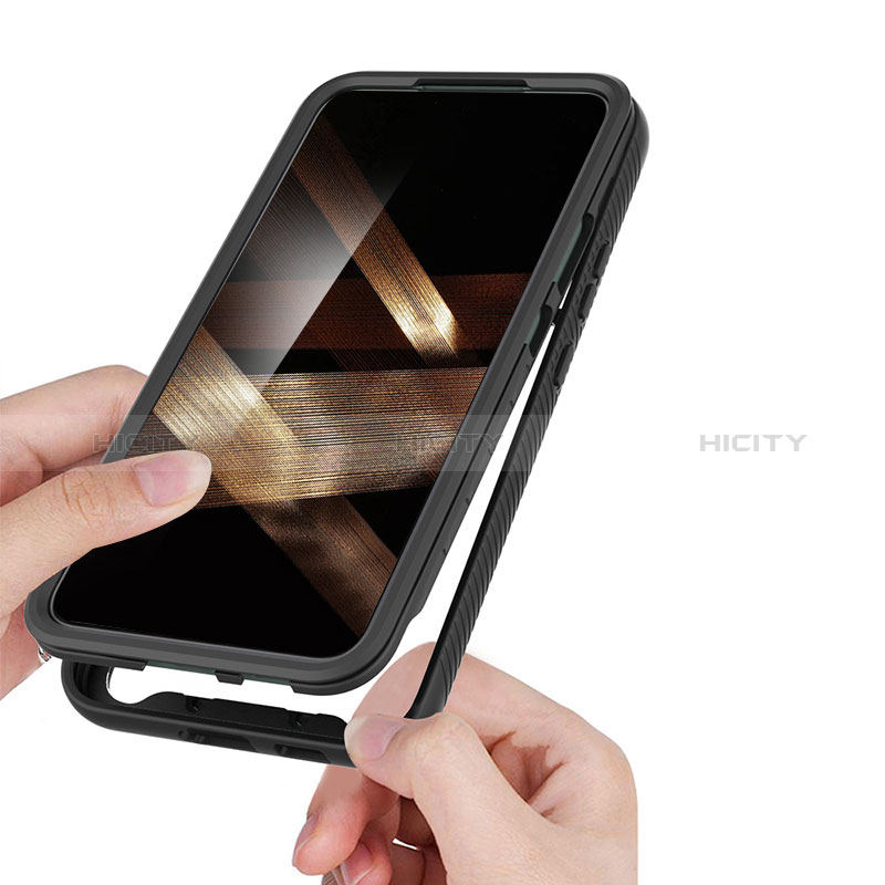 Samsung Galaxy S24 Plus 5G用360度 フルカバー ハイブリットバンパーケース クリア透明 プラスチック カバー M02 サムスン 