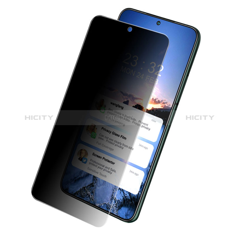 Samsung Galaxy S24 Plus 5G用反スパイ 強化ガラス 液晶保護フィルム M04 サムスン クリア