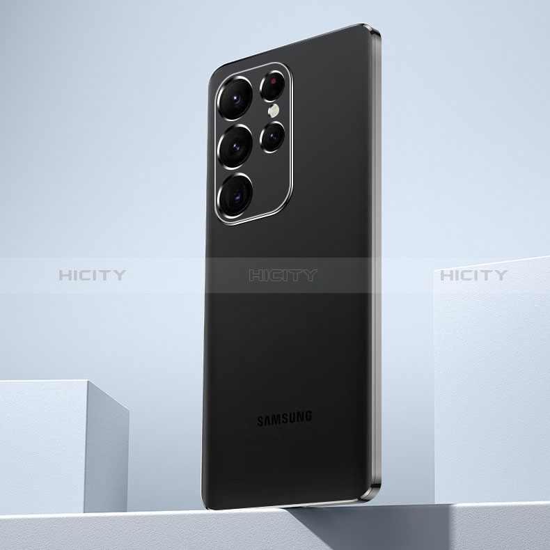Samsung Galaxy S24 Ultra 5G用極薄ソフトケース シリコンケース 耐衝撃 全面保護 クリア透明 H07 サムスン ブラック