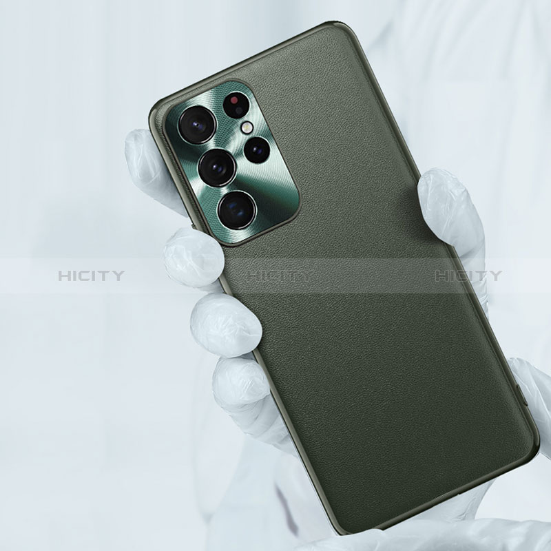 Samsung Galaxy S24 Ultra 5G用ケース 高級感 手触り良いレザー柄 S03 サムスン 