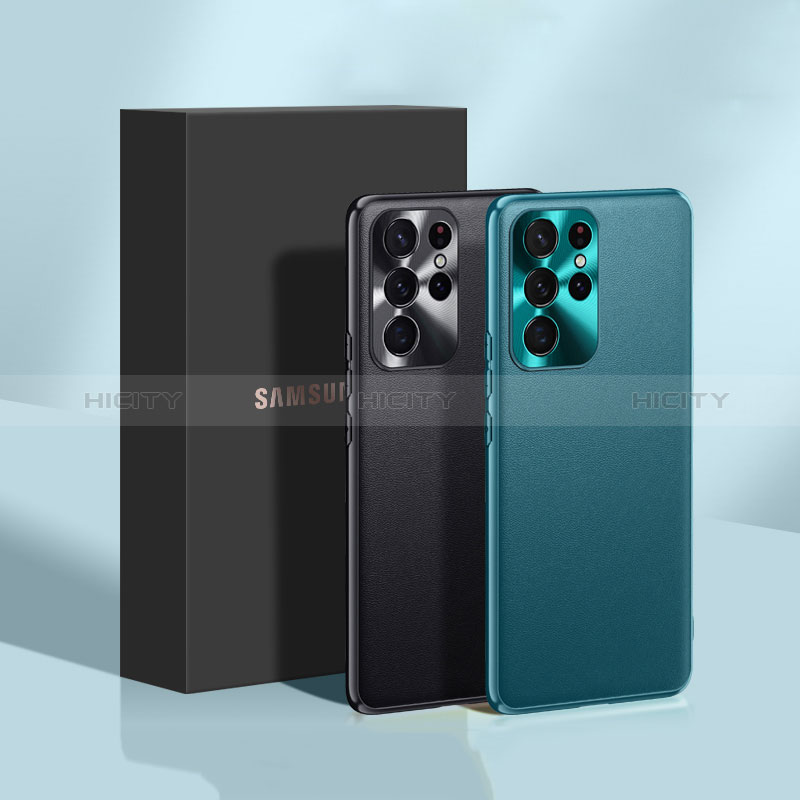 Samsung Galaxy S24 Ultra 5G用ケース 高級感 手触り良いレザー柄 S03 サムスン 