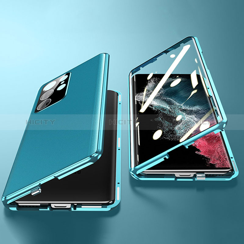 Samsung Galaxy S24 Ultra 5G用360度 フルカバー ケース 高級感 手触り良い アルミメタル 製の金属製 D01 サムスン 