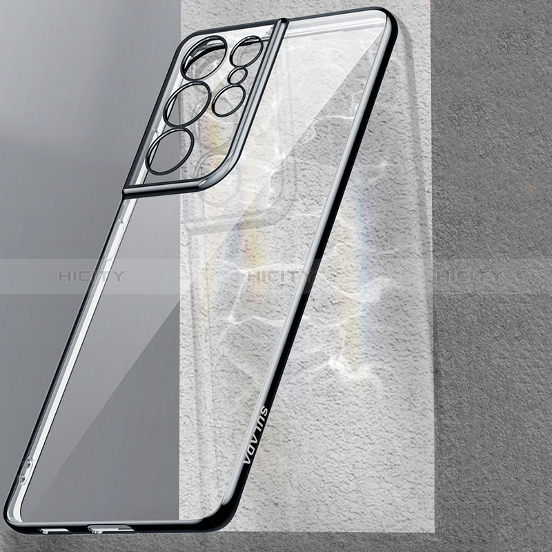 Samsung Galaxy S24 Ultra 5G用極薄ソフトケース シリコンケース 耐衝撃 全面保護 クリア透明 H08 サムスン 