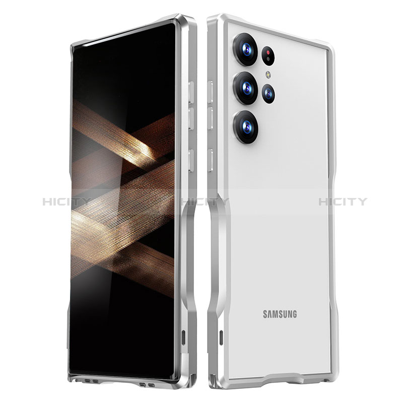 Samsung Galaxy S24 Ultra 5G用ケース 高級感 手触り良い アルミメタル 製の金属製 バンパー カバー LK1 サムスン 