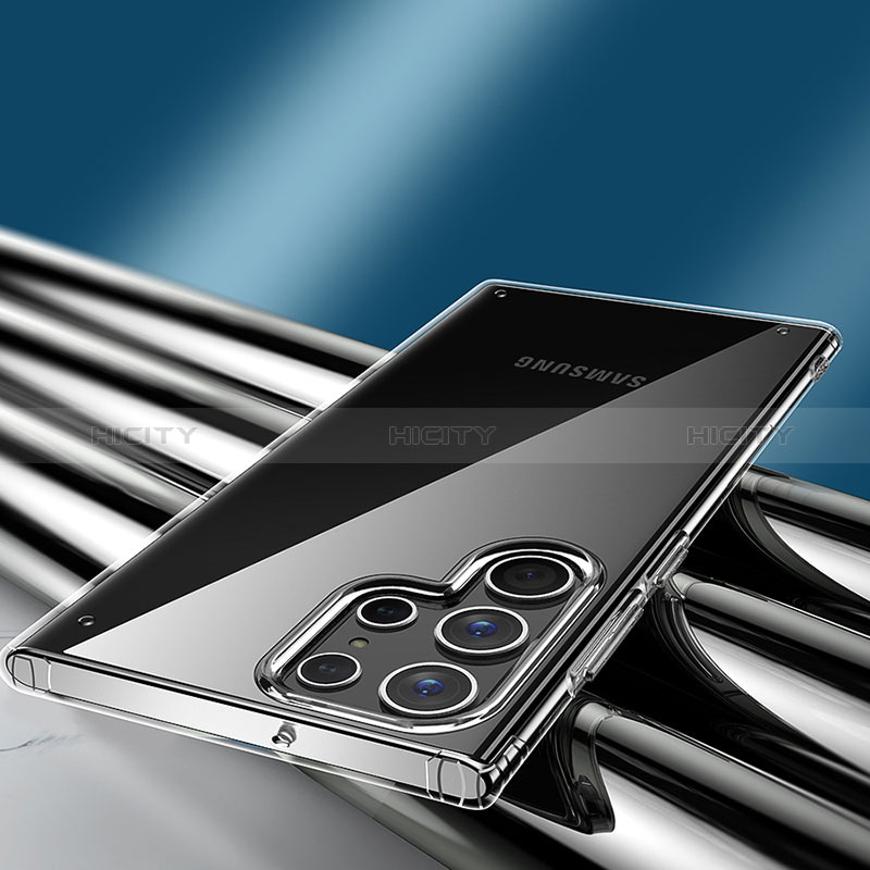 Samsung Galaxy S24 Ultra 5G用極薄ソフトケース シリコンケース 耐衝撃 全面保護 クリア透明 H10 サムスン 