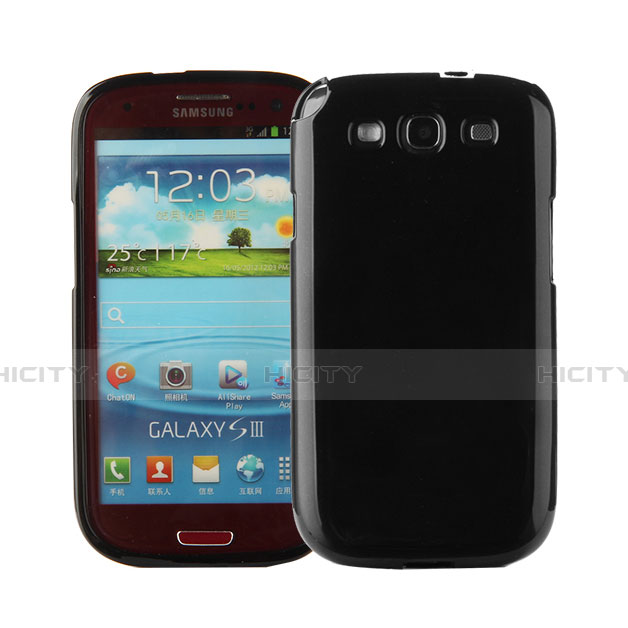 Samsung Galaxy S3 4G i9305用シリコンケース ソフトタッチラバー サムスン ブラック