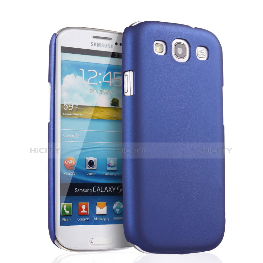 Samsung Galaxy S3 III LTE 4G用ハードケース プラスチック 質感もマット サムスン ネイビー