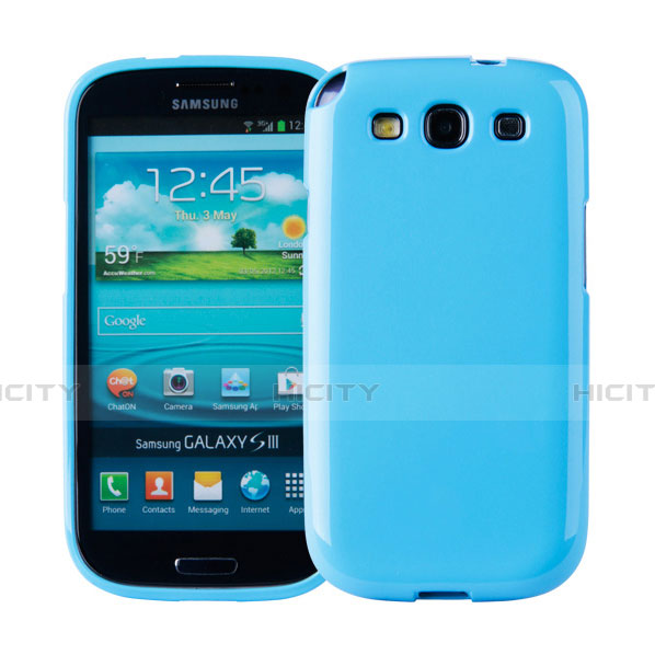 Samsung Galaxy S3 III LTE 4G用シリコンケース ソフトタッチラバー サムスン ネイビー