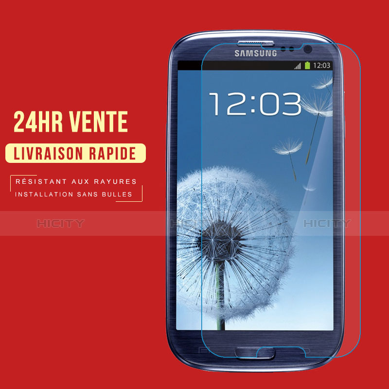 Samsung Galaxy S3 III LTE 4G用強化ガラス 液晶保護フィルム T02 サムスン クリア