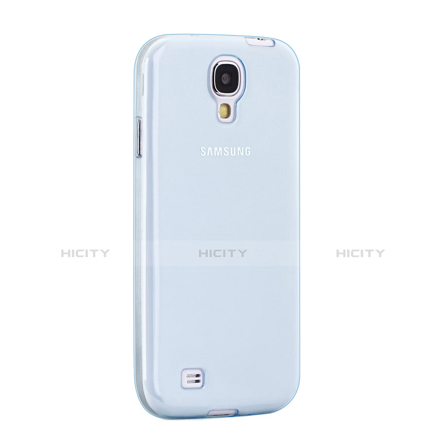 Samsung Galaxy S4 i9500 i9505用極薄ソフトケース シリコンケース 耐衝撃 全面保護 クリア透明 サムスン ネイビー
