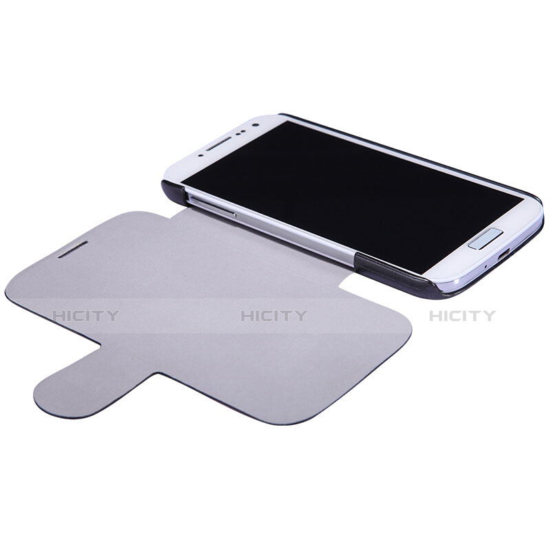 Samsung Galaxy S4 IV Advance i9500用手帳型 レザーケース スタンド サムスン ブラック