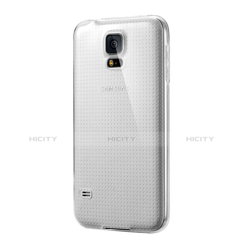 Samsung Galaxy S5 G900F G903F用極薄ソフトケース シリコンケース 耐衝撃 全面保護 クリア透明 サムスン クリア