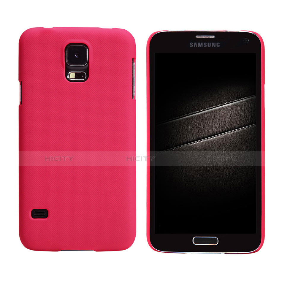 Samsung Galaxy S5 G900F G903F用ハードケース プラスチック 質感もマット M02 サムスン レッド