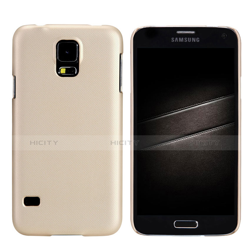 Samsung Galaxy S5 G900F G903F用ハードケース プラスチック 質感もマット M02 サムスン ゴールド