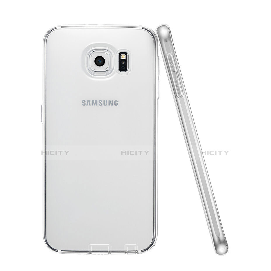 Samsung Galaxy S6 Duos SM-G920F G9200用極薄ソフトケース シリコンケース 耐衝撃 全面保護 クリア透明 サムスン クリア