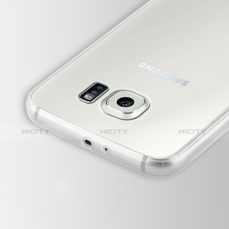 Samsung Galaxy S6 Duos SM-G920F G9200用極薄ソフトケース シリコンケース 耐衝撃 全面保護 クリア透明 T02 サムスン クリア