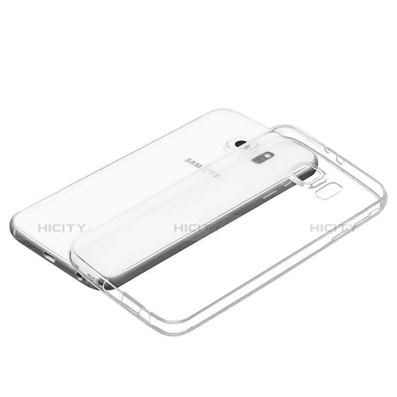 Samsung Galaxy S6 Duos SM-G920F G9200用極薄ソフトケース シリコンケース 耐衝撃 全面保護 クリア透明 T02 サムスン クリア