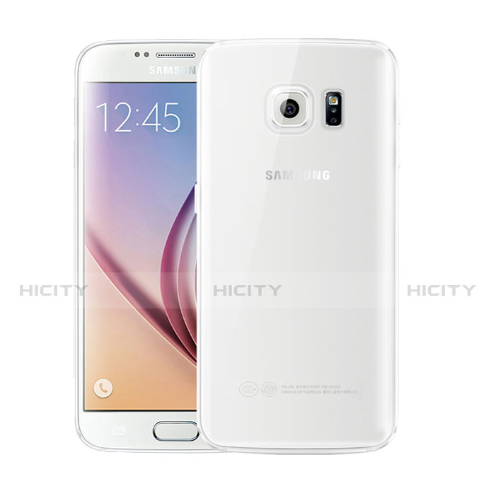 Samsung Galaxy S6 Duos SM-G920F G9200用極薄ソフトケース シリコンケース 耐衝撃 全面保護 クリア透明 H01 サムスン クリア