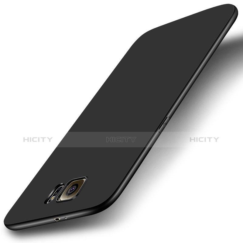 Samsung Galaxy S6 Duos SM-G920F G9200用極薄ソフトケース シリコンケース 耐衝撃 全面保護 S01 サムスン ブラック