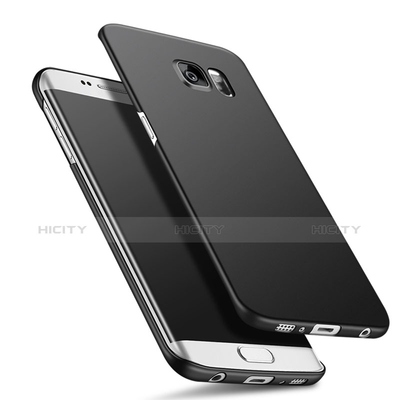 Samsung Galaxy S6 Edge+ Plus SM-G928F用ハードケース プラスチック 質感もマット Q02 サムスン ブラック