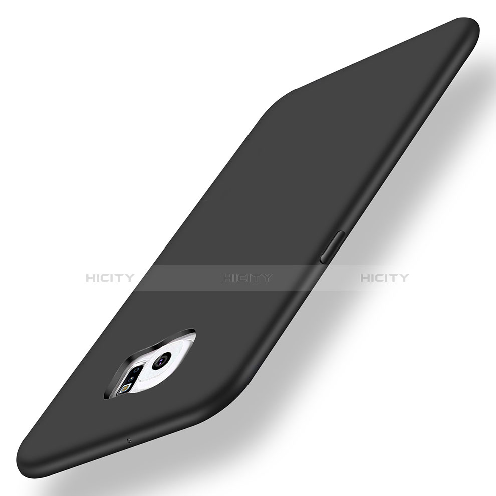 Samsung Galaxy S6 Edge+ Plus SM-G928F用極薄ソフトケース シリコンケース 耐衝撃 全面保護 S01 サムスン ブラック