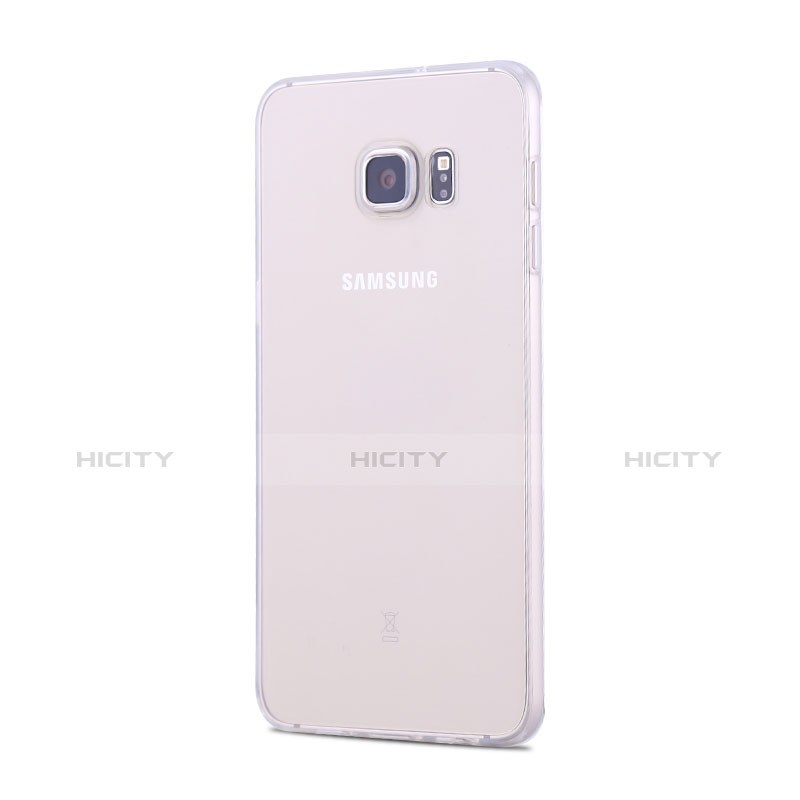 Samsung Galaxy S6 Edge+ Plus SM-G928F用極薄ソフトケース シリコンケース 耐衝撃 全面保護 クリア透明 T02 サムスン クリア