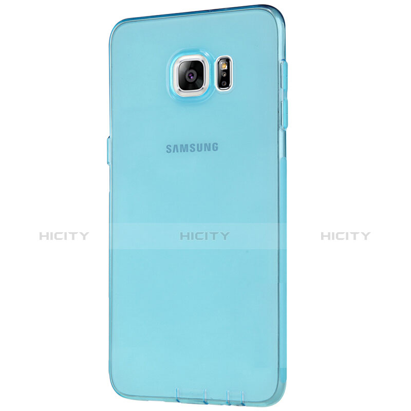 Samsung Galaxy S6 Edge+ Plus SM-G928F用極薄ソフトケース シリコンケース 耐衝撃 全面保護 クリア透明 T04 サムスン ネイビー