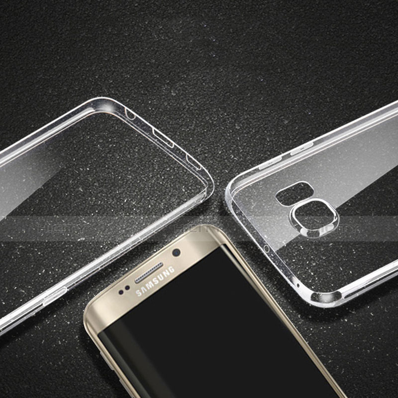 Samsung Galaxy S6 Edge+ Plus SM-G928F用極薄ソフトケース シリコンケース 耐衝撃 全面保護 クリア透明 H01 サムスン 