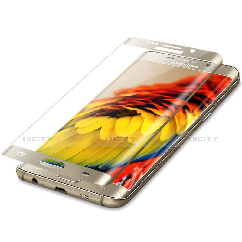 Samsung Galaxy S6 Edge+ Plus SM-G928F用強化ガラス フル液晶保護フィルム F02 サムスン ホワイト