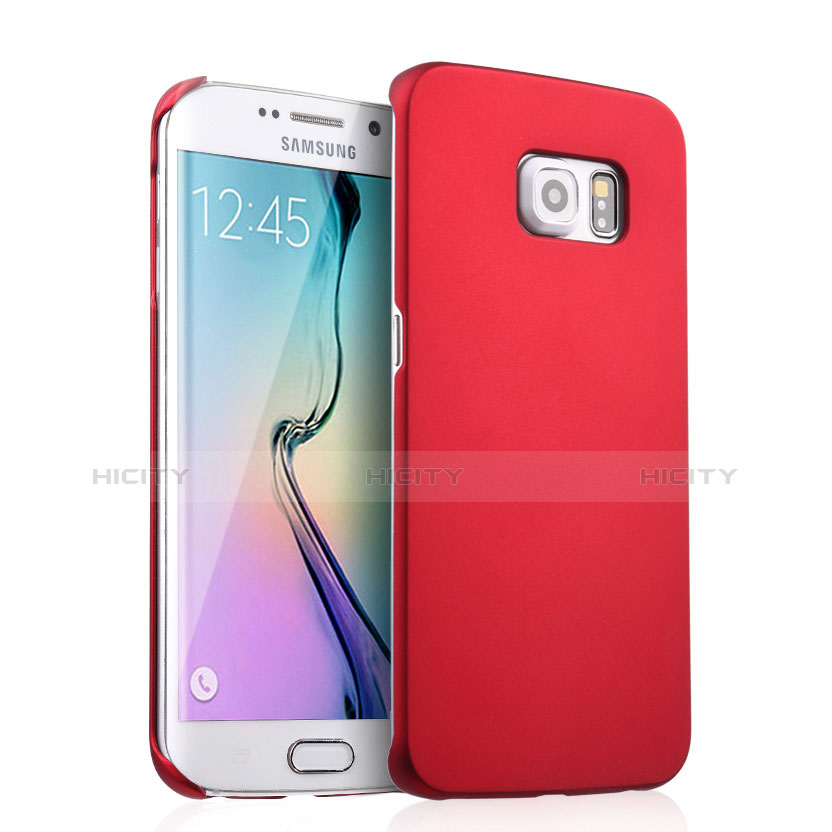 Samsung Galaxy S6 Edge SM-G925用ハードケース プラスチック 質感もマット サムスン レッド