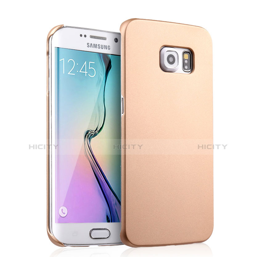 Samsung Galaxy S6 Edge SM-G925用ハードケース プラスチック 質感もマット サムスン ゴールド