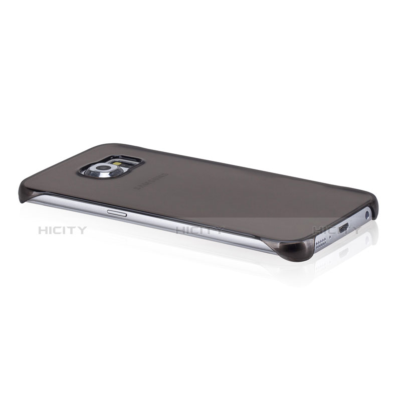 Samsung Galaxy S6 Edge SM-G925用極薄ケース クリア透明 プラスチック サムスン グレー