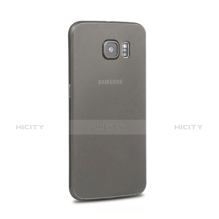 Samsung Galaxy S6 Edge SM-G925用シリコンケース ソフトタッチラバー 質感もマット サムスン ブラック