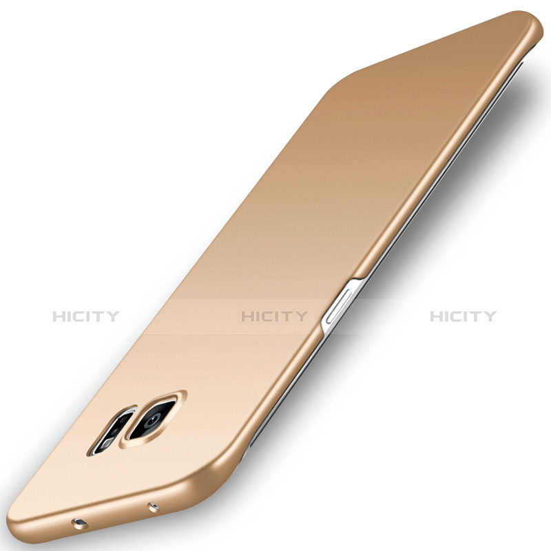 Samsung Galaxy S6 Edge SM-G925用ハードケース プラスチック 質感もマット M02 サムスン ゴールド