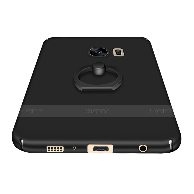 Samsung Galaxy S6 Edge SM-G925用ハードケース プラスチック 質感もマット アンド指輪 A01 サムスン 
