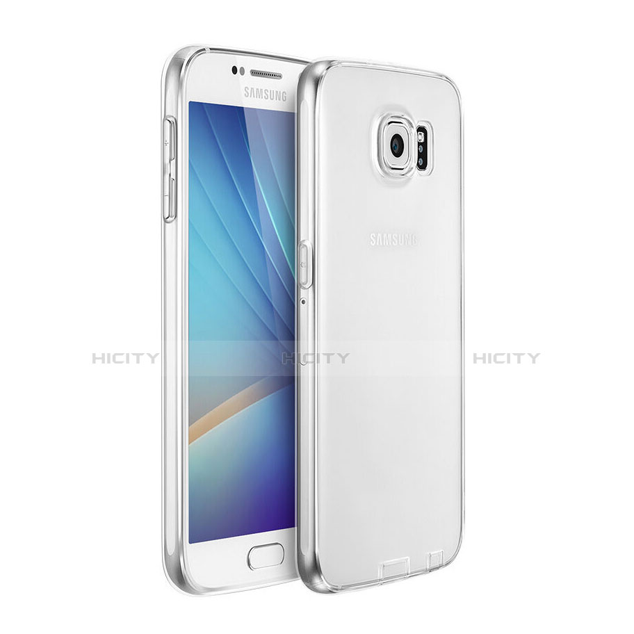 Samsung Galaxy S6 SM-G920用極薄ソフトケース シリコンケース 耐衝撃 全面保護 クリア透明 サムスン クリア
