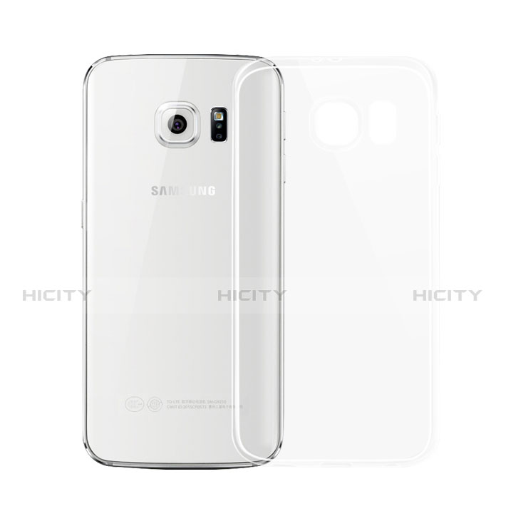 Samsung Galaxy S6 SM-G920用極薄ソフトケース シリコンケース 耐衝撃 全面保護 クリア透明 H01 サムスン 