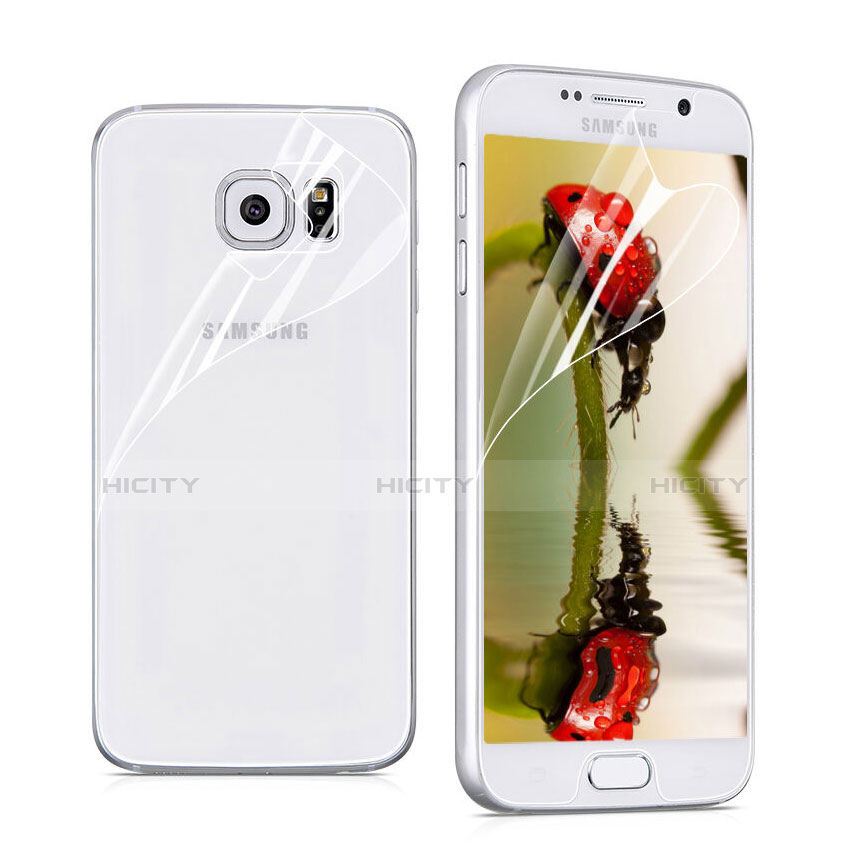 Samsung Galaxy S6 SM-G920用高光沢 液晶保護フィルム 背面保護フィルム同梱 サムスン クリア