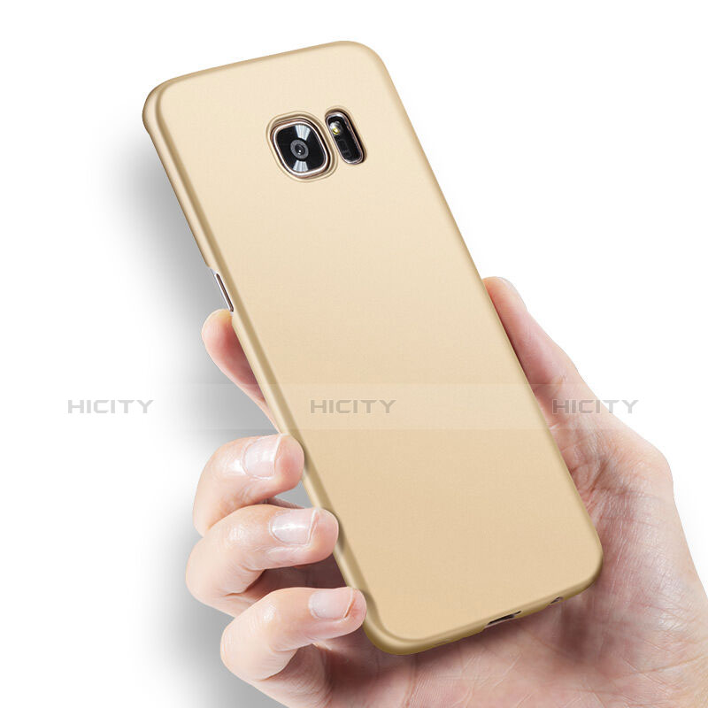 Samsung Galaxy S7 Edge G935F用ハードケース プラスチック 質感もマット サムスン ゴールド