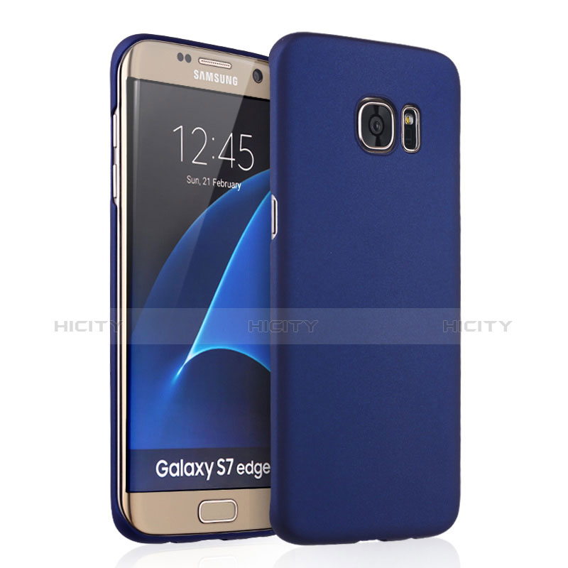 Samsung Galaxy S7 Edge G935F用ハードケース プラスチック 質感もマット サムスン ネイビー