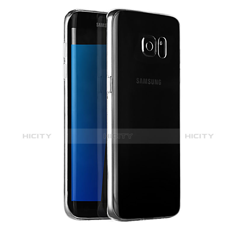 Samsung Galaxy S7 Edge G935F用極薄ソフトケース シリコンケース 耐衝撃 全面保護 クリア透明 T04 サムスン クリア